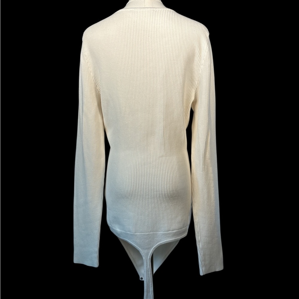 Abercrombie & Fitch Cream Ribbed Bodysuit - Picture 2 of 6